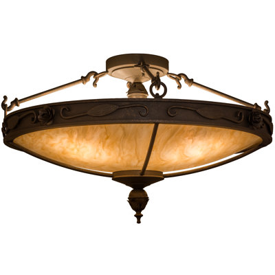 Arabesque Acrylic Semi Flush Mount