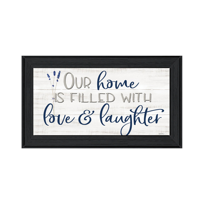 Our Home Black Framed Print Wall Art