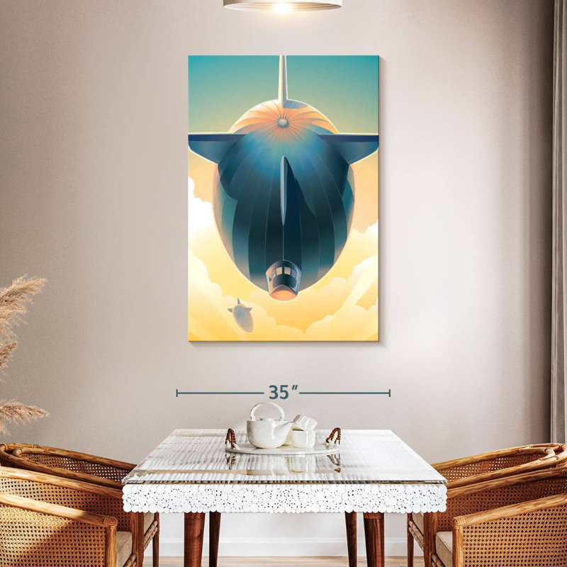 Mehar Blimps In The Sky, 48" H x 32" W