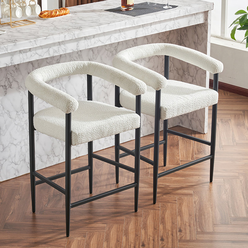 Tabouret de bar 2 places, Blanc