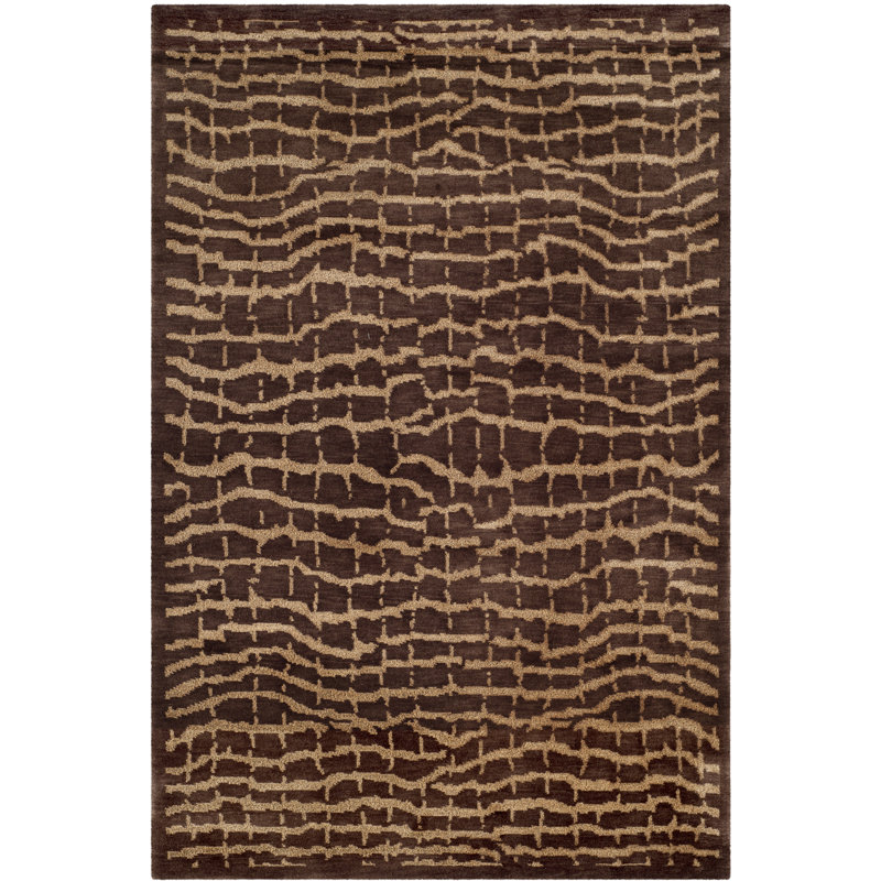 Cassiopeia Hand Knotted Wool Pile Abstract Rug, Rectangle 8' x 10'