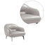 Fauteuil en cuir véritable touffeté Lamoria-70673196
