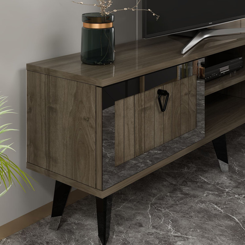 Meuble télé Catena Panneau de particules 100% enduit de mélamine | Conception à fixation murale | Parfait pour le salon ou le centre de divertissement, durable et élégant