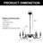 Trautman 6 - Light Dimmable Geometric Chandelier