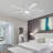 Low Profile 52" 5-Blades Indoor Flush Mount Ceiling Fan with Reversible DC Motor and Remote Control-1815329780