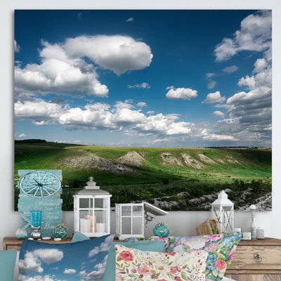 " Sky With Clouds On Mountain Horizon "