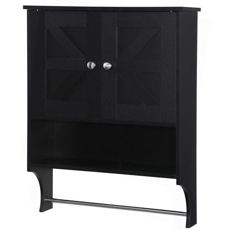 Over The Toilet Storage Cabinet,Farmhouse Medicine Cabinet With 2 Door And Adjustable Shelves,21.65 X 7.1 X 27.6 Inches, Bathroom, Living Room