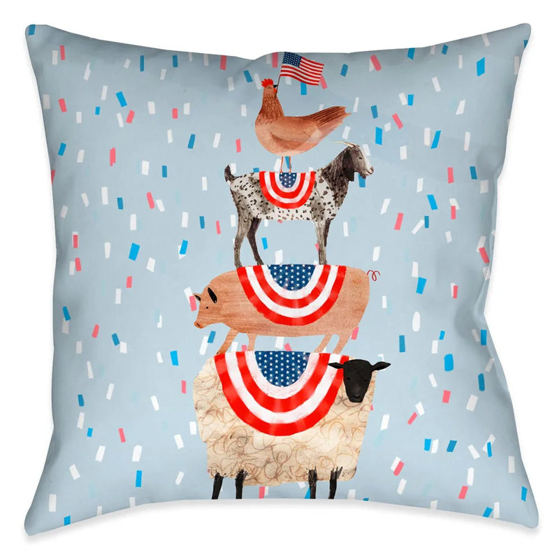 Coussin décoratif d'extérieur Americana