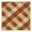 Tapis moelleux moelleux traditionnel à motif écossais brun - Reliure brun clair-1097164333