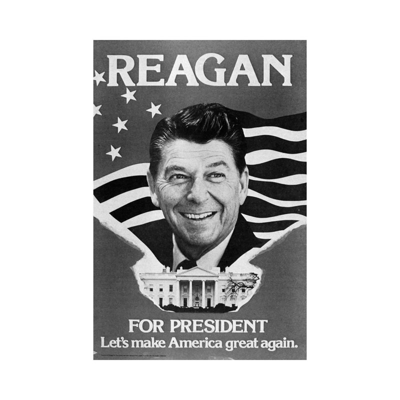 Ronald Reagan (1911-2004) - Wrapped Canvas Print, 30.48cm H x 20.32cm W x 1.91cm D