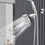Système de douche complet chromé multifonction-91285002