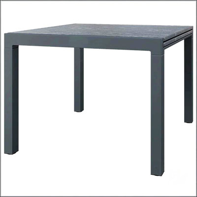 Expandable Aluminum Frame Rectangle Outdoor Table For Versatile Patio Dining And Entertaining, Durable And Stylish