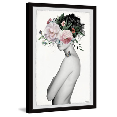 « magique fleuri »-cadre photo sur papier