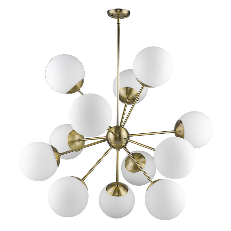 Hatmaker 12 - Light Dimmable Sputnik Sphere Chandelier