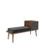 Banc de rangement rembourré Lummie