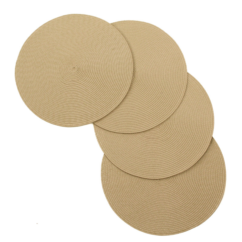 Ensemble de 4 napperons antidérapants Vienna, Beige