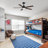 48 Inch Contemporary Indoor LED Ceiling Fan With Light, Remote Control, Dual Mounting Options, Dual Finish Blades, Reversible Motor