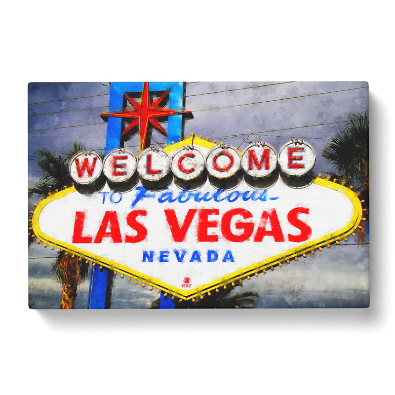 Las Vegas Sign Vol.2 - Wrapped Canvas Print, 50cm H x 76cm W x 3cm D