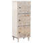 Solid Wood Rectangle Accent Cabinet