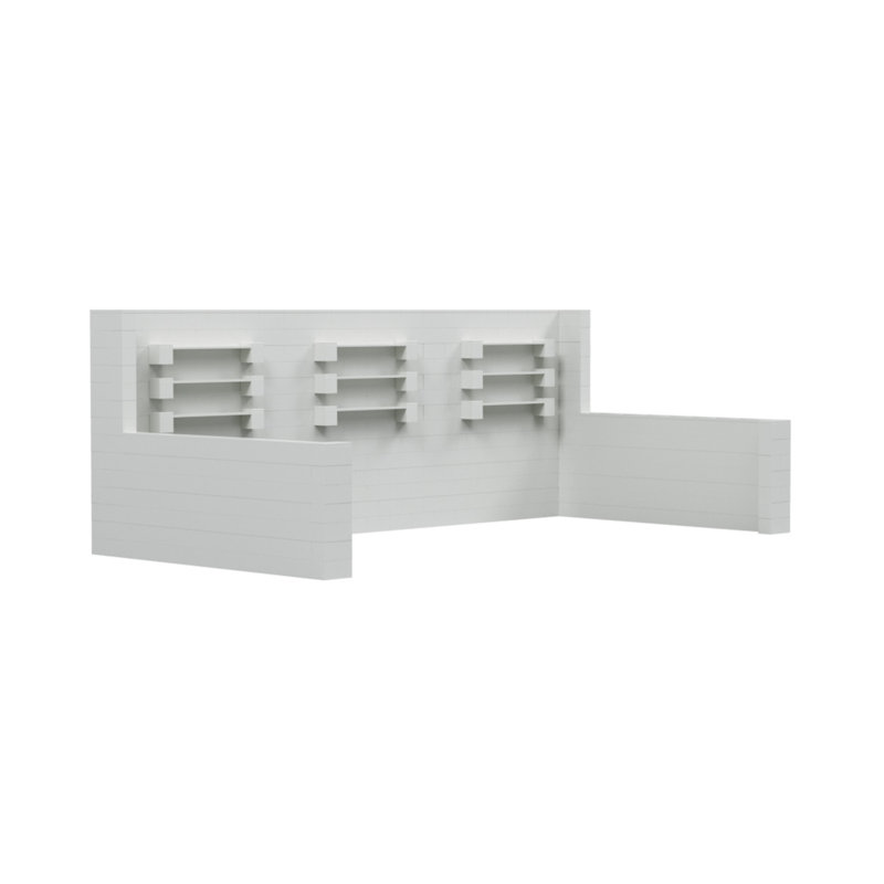 Ensemble de kiosque pour salon Everblock, Gris foncé