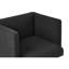 Richerson 45cm H Cotton Upholstered Parsons Chair in Black