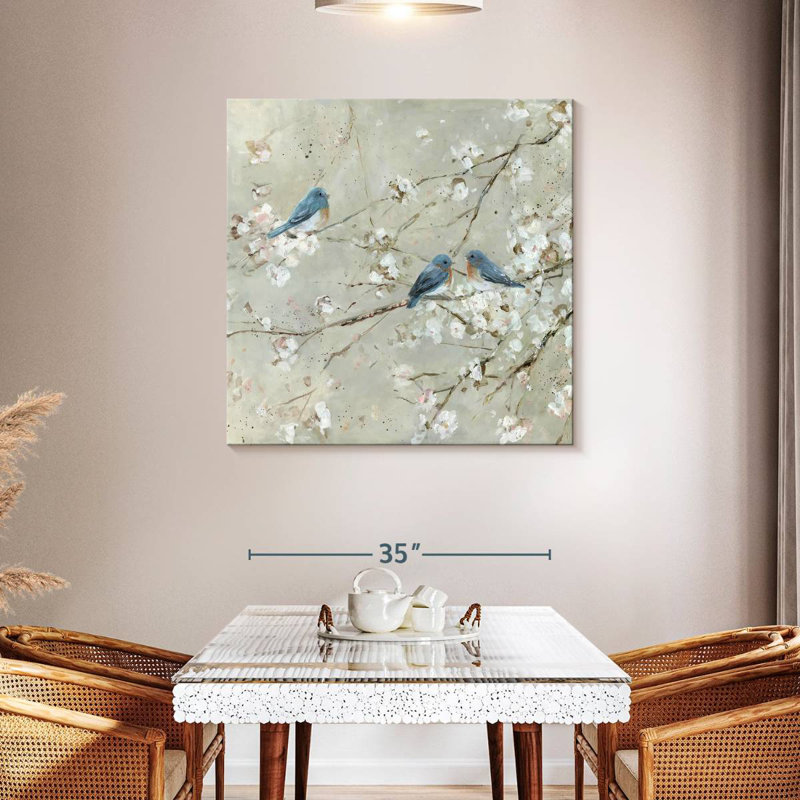 Brampt Blue Bird Melody, 39" H x 39" W