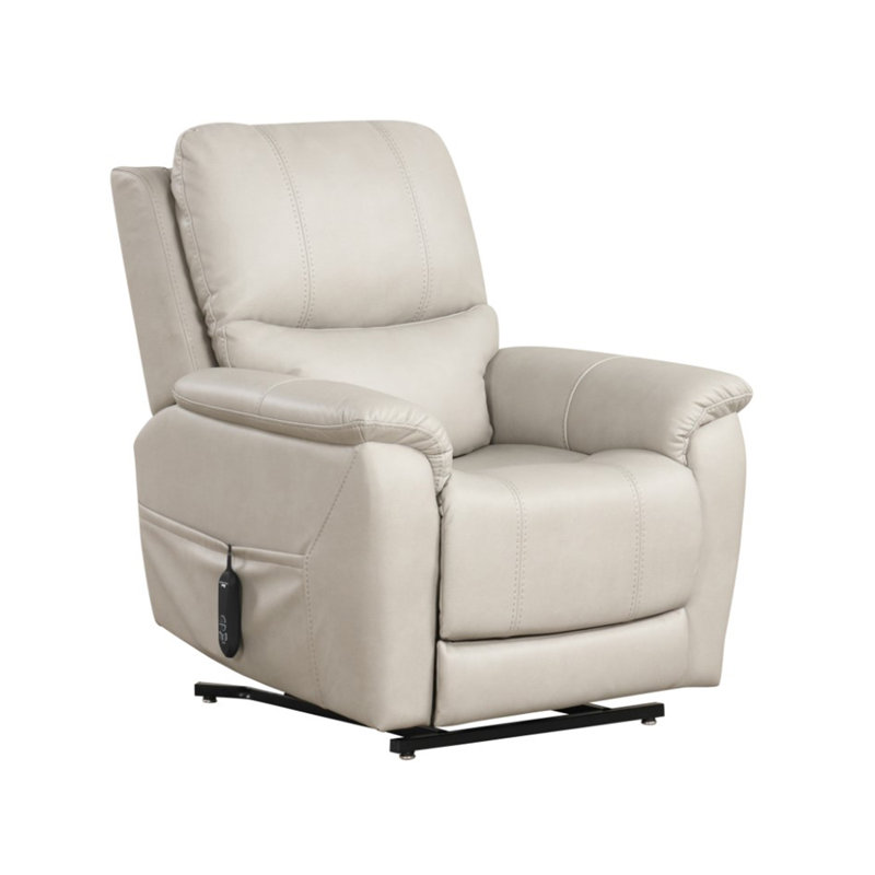 36.4" W Contemporary Lift Chair, Light Gray