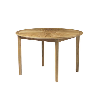 Sammen Outdoor Round Teak Garden Table