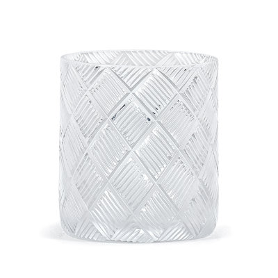 Basketweave Glass Tumbler