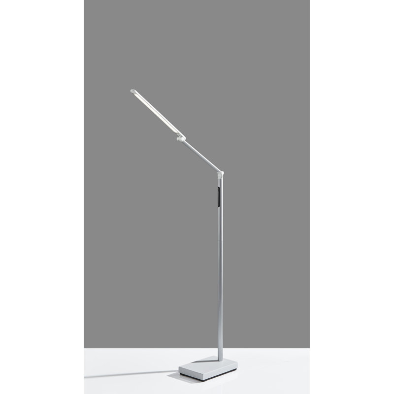 Aiza 61.5'' Silver LED Task Floor Lamp