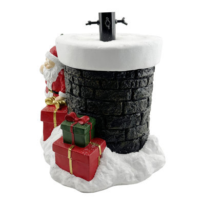 Socle de sapin de Noël Fraser Hill Farm en forme de cheminée, de 38 cm (15 po), pour sapins artificiels de 2,3 m (7,5 pi) et moins.
