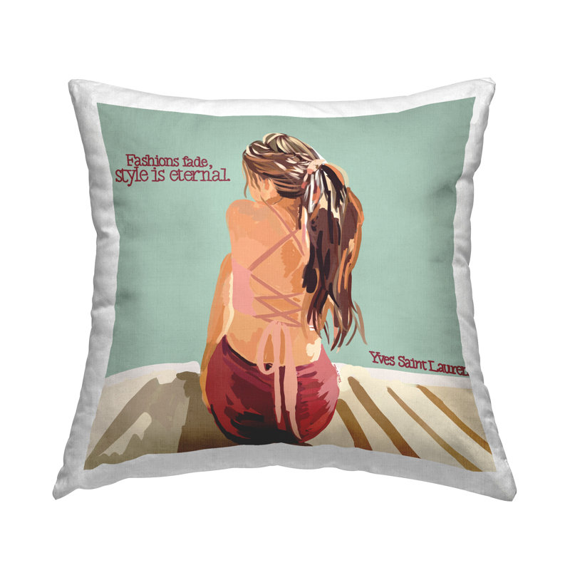 Coussin Stupell Industries Style is Eernal Glam