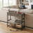 Slim Hallway Console Table With 2 Drawers And 2 Metal Mesh Storage Shelves For Entryway Living Room Foyer-1063713128