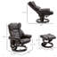 Fauteuil de massage inclinable avec repose-pieds, 10 points de vibration, fauteuil inclinable pivotant à 360 °, fauteuil de salon en similicuir avec poche latérale et télécommande-1342425440