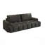 Canapé confortable en tissu 4 places avec rangement intégré, convertible en canapé-lit très grand Comfy-1806452832