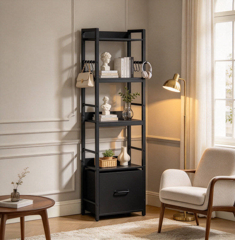 39.01 cm W Storage Rack