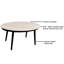Mobilier d'extérieur en aluminium 2 pièces