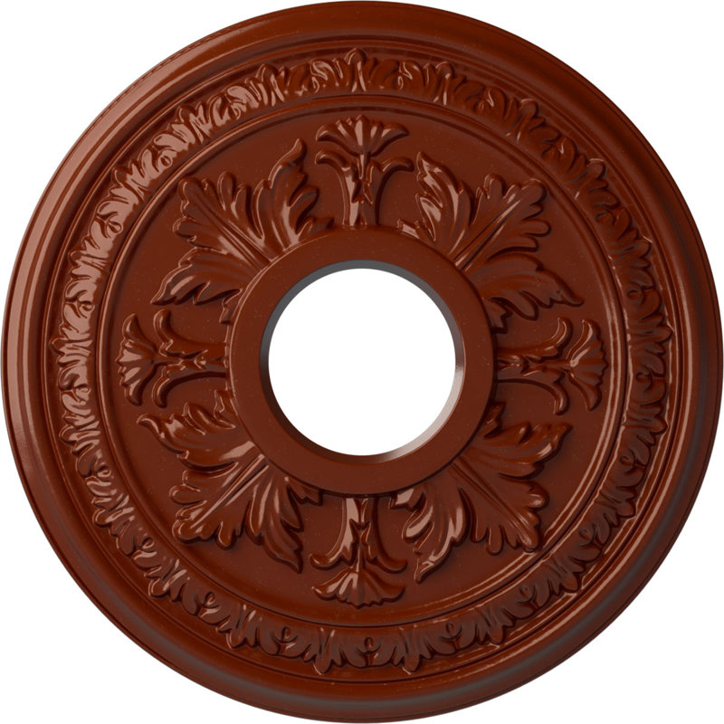 Médaillon de plafond H 15,375 po x l 15,37 po x P 1,5 po Baltimore, Brique réfractaire