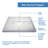 Infinity-Z 48" W x 74.75" H Semi-frameless Rectangle Sliding Shower Kit with Towel Bar and Base Included-39750300-39750301
