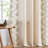 Linen Blend Embroidered Curtains Farmhouse Flower Patterned Curtains for Bedroom-625730193-625730194