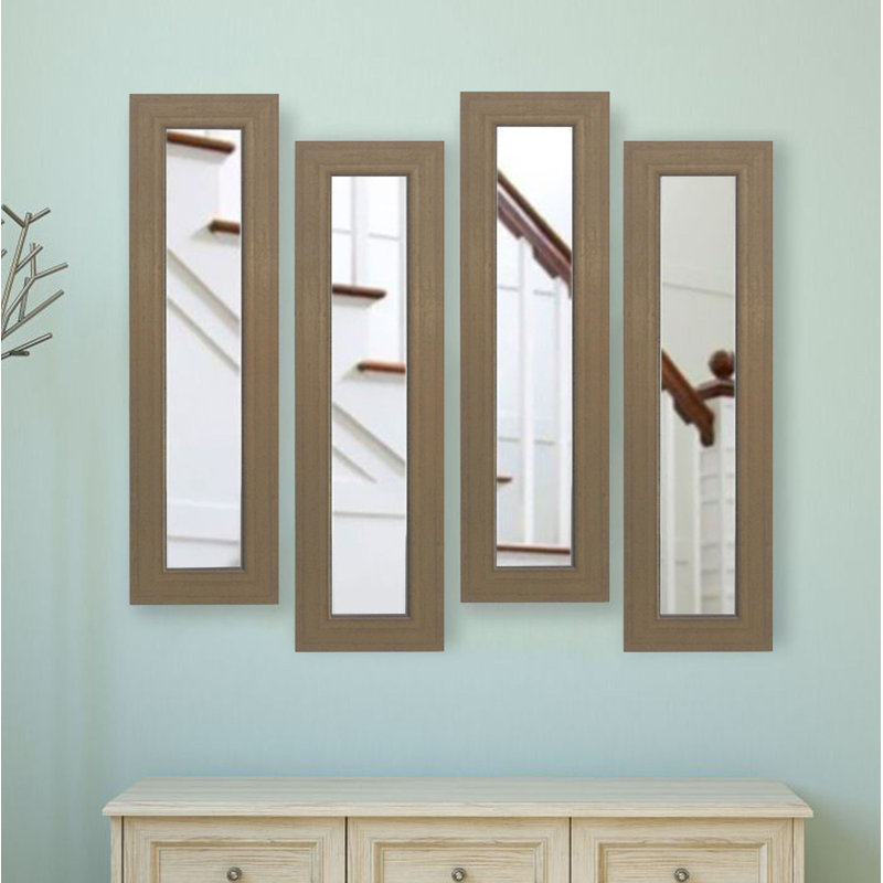 Niami Flat Wall Mirror, 32" H x 11" W