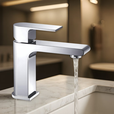 Jubilee Single Hole Bathroom Faucet – Solid Brass Single Handle Vanity Sink Faucet with Scratch-Resistant Finish & Water-Saving Aerator