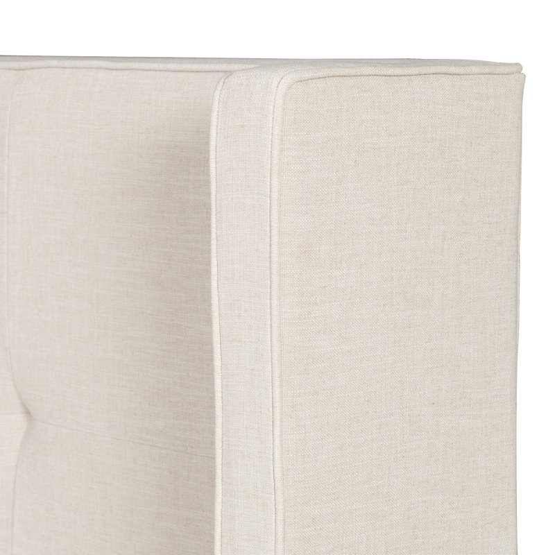 Madison Upholstered Wingback Bed, Queen