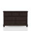 Commode double 7 tiroirs avec miroir Fitima