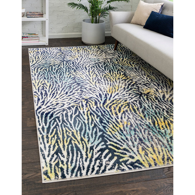 Tapis à imprimé animalier Opie, Rectangle 9 pi x 12 pi