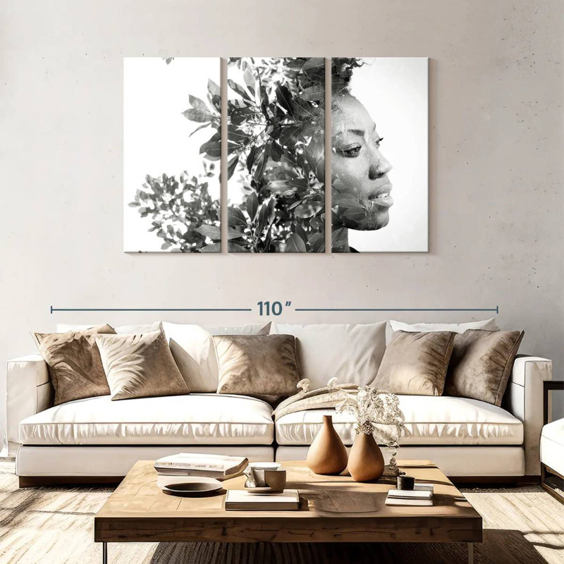 Portrait de femme Leisha, H 48 po x l 74 po