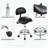 Ergonomic Saddle Stool with Back Support – Rolling – Adjustable Height & Angle