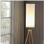 Lampe sur pied moderne en bois naturel de 58,5 pouces de hauteur Lauren