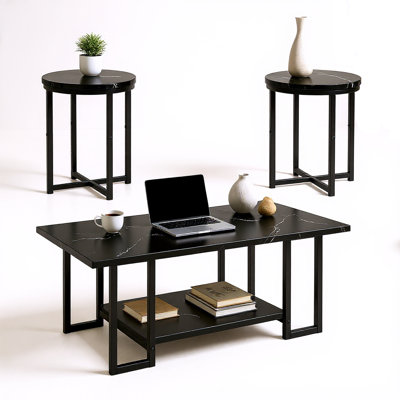 Keiondra 3 - Piece Living Room Table Set by Wrought Studio