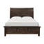 Cadre de lit en bois massif Geohagan avec commode et 2 tables de chevet-1000034399-1000034384